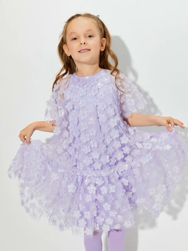 Платье Acoola, размер 98, фиолетовый